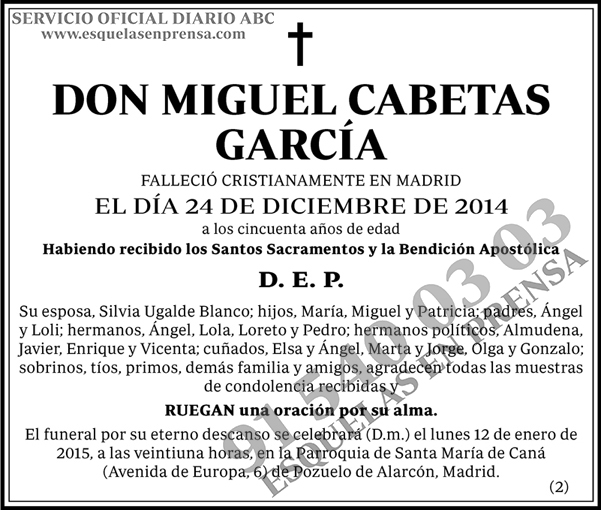 Miguel Cabetas García
